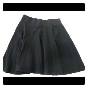 H&M Cotton Black Skater Skirt Size Small